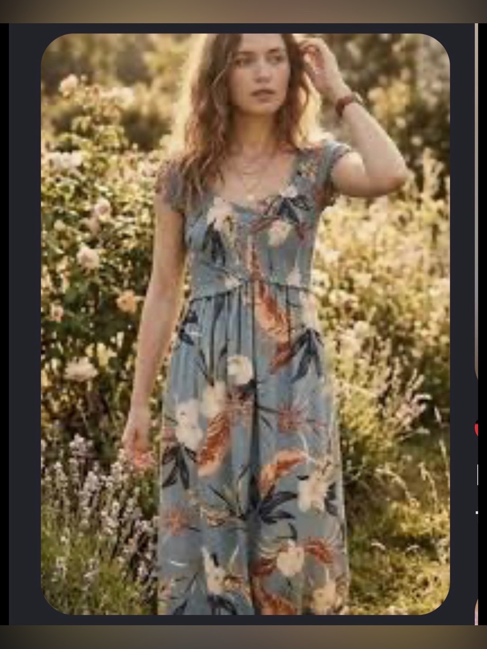 Patrons of Peace Blue Floral Maxi Dress